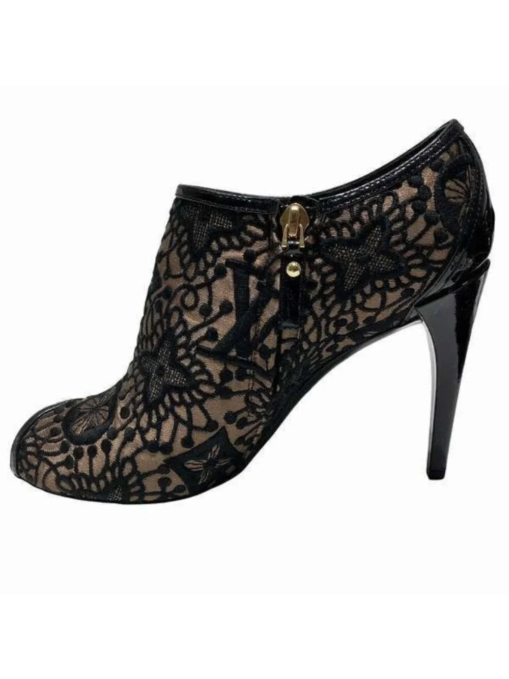 Louis Vuitton Satin Studded Booties High Heels Branded Accessories Pumps - Picture 2 of 9